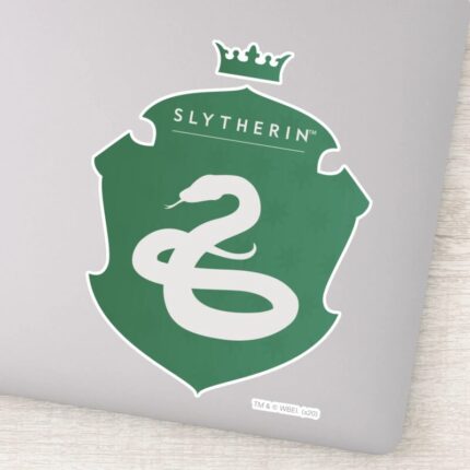Green SLYTHERIN™ Crowned Crest Sticker