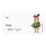 Grinch Cindy Lou Who Christmas To From Label
