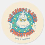Grinch Hated Christmas Classic Round Sticker