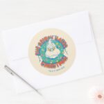 Grinch Hated Christmas Classic Round Sticker