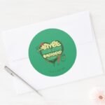 Grinch Christmas Quote Classic Round Sticker