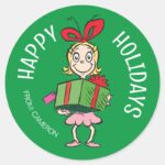 Grinch Cindy Lou Who Christmas Gift Tag