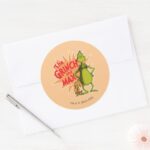 Grinch Grinch Max Starburst Classic Round Sticker