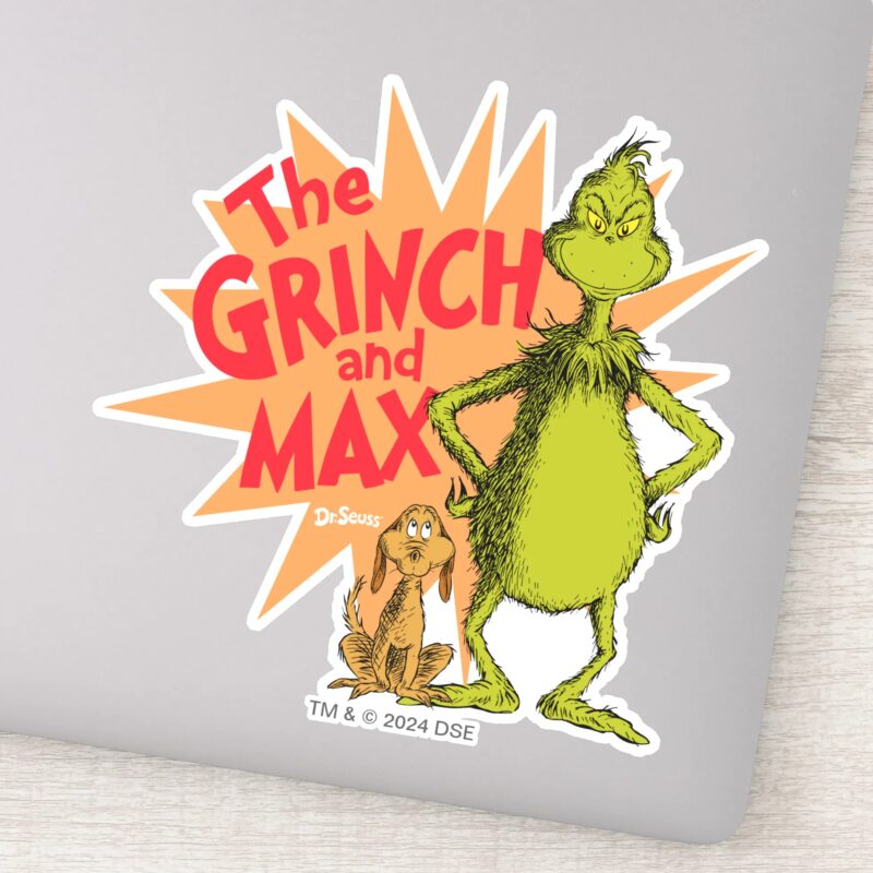 Grinch Grinch Max Starburst Sticker Grinch Grinch Max Starburst Sticker