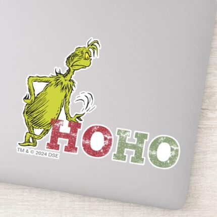 Grinch Ho Ho Ho Sticker