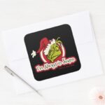 Grinch Im Always In Season Square Sticker