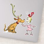 Grinch Max Cindy Lou Who Sticker