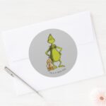 Grinch Max Grinch Stance Classic Round Sticker