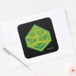 Grinch Mount Crumpit Square Sticker