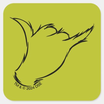 Grinch The Mean Machine T Shirt Square Sticker