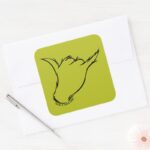 Grinch The Mean Machine T Shirt Square Sticker