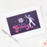 Grover Feeling Groovy Rectangular Sticker