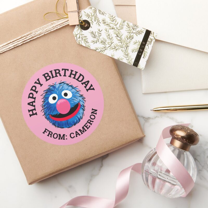 Grover Happy Birthday Gift Tag