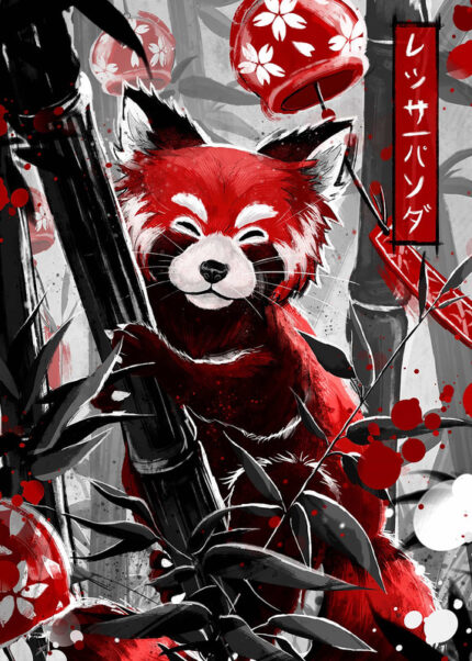 Guardian Of The Emerald Forest Red Panda Poster