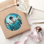 HARRY POTTER AND THE ORDER OF THE PHOENIX™ Blue Classic Round Sticker