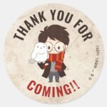 HARRY POTTER™ Character Magical Arch Birthday Classic Round Sticker