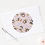 HARRY POTTER™ Hermione Ron Flying Pattern Classic Round Sticker