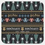 HARRY POTTER™ Holiday Sweater Pattern Square Sticker