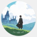 HARRY POTTER™ Overlooking HOGWARTS™ Castle Classic Round Sticker