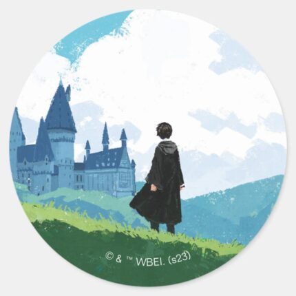 HARRY POTTER™ Overlooking HOGWARTS™ Castle Classic Round Sticker