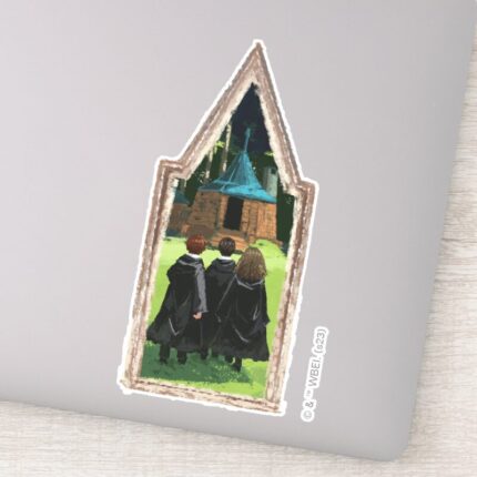 HARRY POTTER™ Ron Hermione At Hagrids Hut Sticker