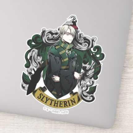 HARRY POTTER™ Anime Draco Malfoy House Crest Sticker