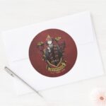 HARRY POTTER™ Anime Ron Weasley House Crest Classic Round Sticker