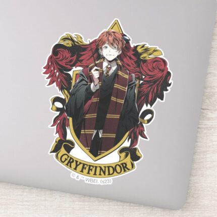 HARRY POTTER™ Anime Ron Weasley House Crest Sticker