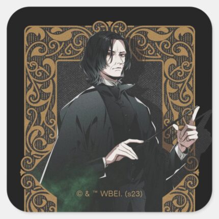 HARRY POTTER™ Anime Snape Frame Graphic Square Sticker