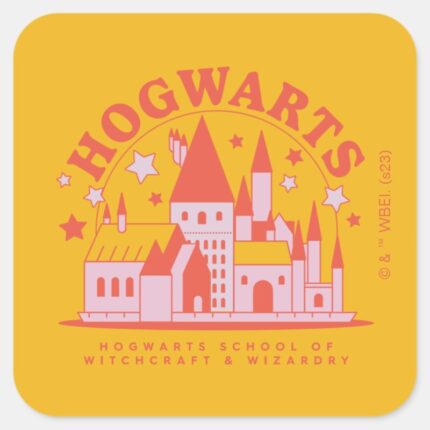 HARRY POTTER™ Cute HOGWARTS™ School Square Sticker