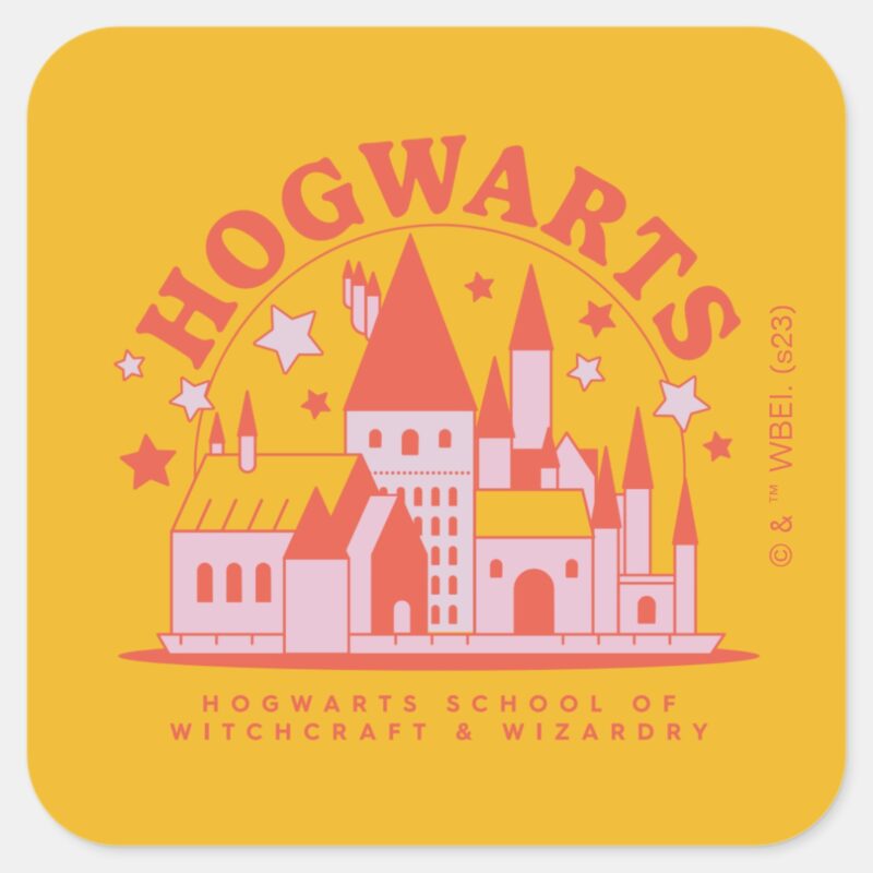 HARRY POTTER™ Cute HOGWARTS™ School Square Sticker HARRY POTTER™ Cute HOGWARTS™ School Square Sticker