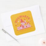 HARRY POTTER™ Cute HOGWARTS™ School Square Sticker