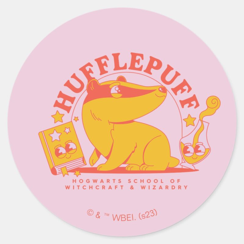 HARRY POTTER™ Cute HUFFLEPUFF™ Classic Round Sticker HARRY POTTER™ Cute HUFFLEPUFF™ Classic Round Sticker