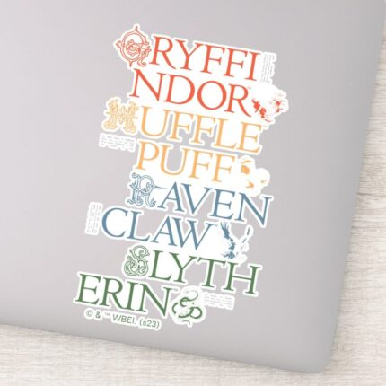 HARRY POTTER™ Delicate Sketch HOGWARTS™ Houses Sticker