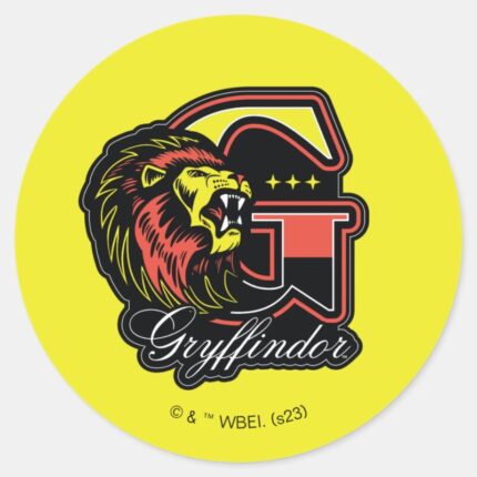 HARRY POTTER™ GRYFFINDOR™ Athletic Badge Classic Round Sticker