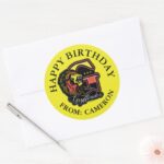 HARRY POTTER™ GRYFFINDOR™ Happy Birthday Classic Round Sticker