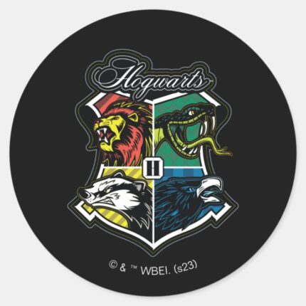 HARRY POTTER™ HOGWARTS™ Athletic Badge Classic Round Sticker