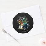 HARRY POTTER™ HOGWARTS™ Athletic Badge Classic Round Sticker