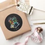 HARRY POTTER™ HOGWARTS™ Athletic Badge Classic Round Sticker