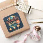 HARRY POTTER™ HOGWARTS™ IS MY HOME SQUARE STICKER