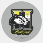 HARRY POTTER™ HUFFLEPUFF™ Athletic Badge Classic Round Sticker