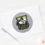 HARRY POTTER™ HUFFLEPUFF™ Athletic Badge Classic Round Sticker