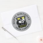HARRY POTTER™ HUFFLEPUFF™ Happy Birthday Classic Round Sticker