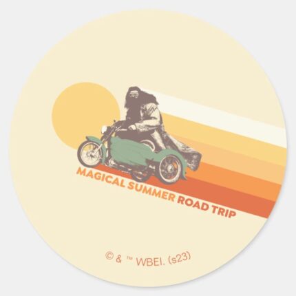 HARRY POTTER™ Hagrid Magical Summer Road Trip Classic Round Sticker
