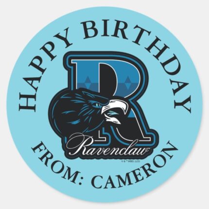 HARRY POTTER™ RAVENCLAW™ Happy Birthday Classic Round Sticker