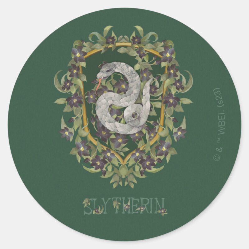 HARRY POTTER™ SLYTHERIN™ Crest Classic Round Sticker HARRY POTTER™ SLYTHERIN™ Crest Classic Round Sticker