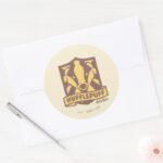 HARRY POTTER™ Summer Magic HUFFLEPUFF™ Crest Classic Round Sticker
