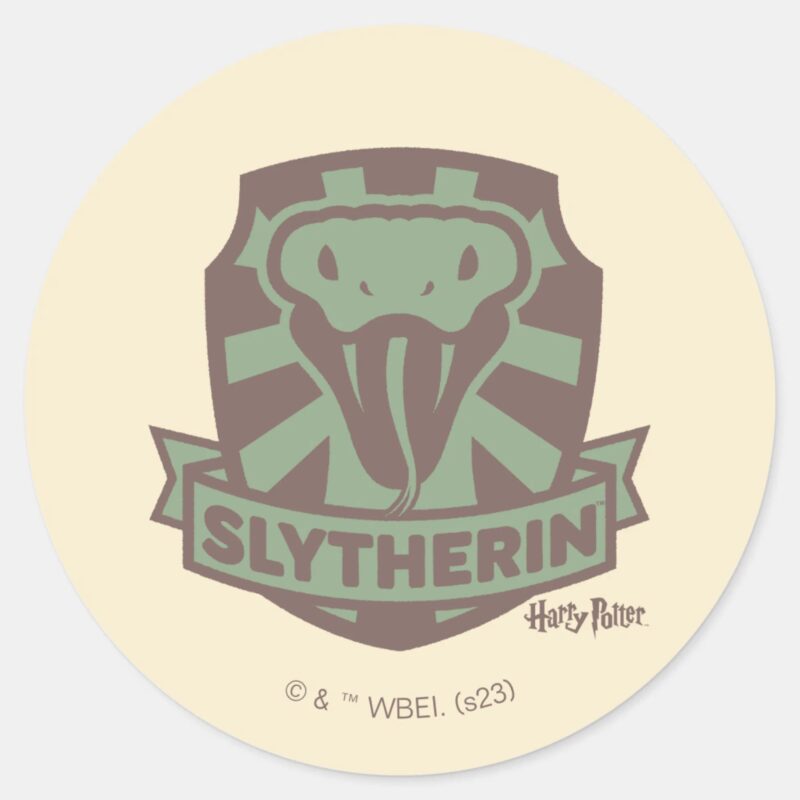 HARRY POTTER™ Summer Magic SLYTHERIN™ Crest Classic Round Sticker HARRY POTTER™ Summer Magic SLYTHERIN™ Crest Classic Round Sticker
