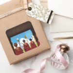 HARRY POTTER™ The GRYFFINDOR™ QUIDDITCH™ Team Square Sticker