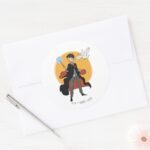 HARRY POTTER™ And Hedwig Illustration Classic Round Sticker